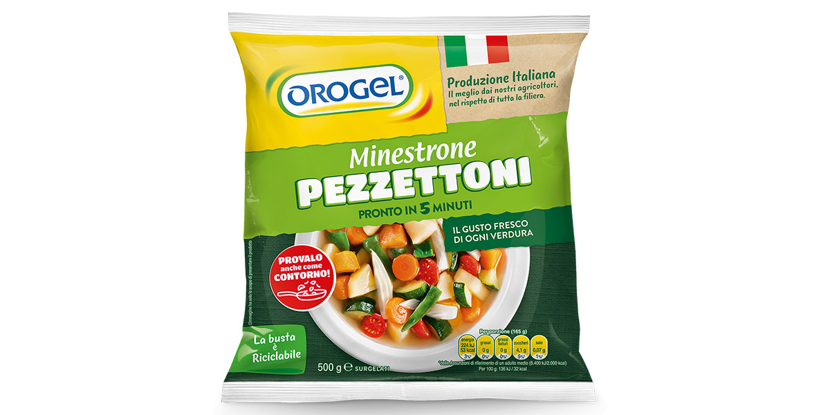 Il Minestrone Pezzettoni Orogel eletto ‘Prodotto dell’Anno 2025’
